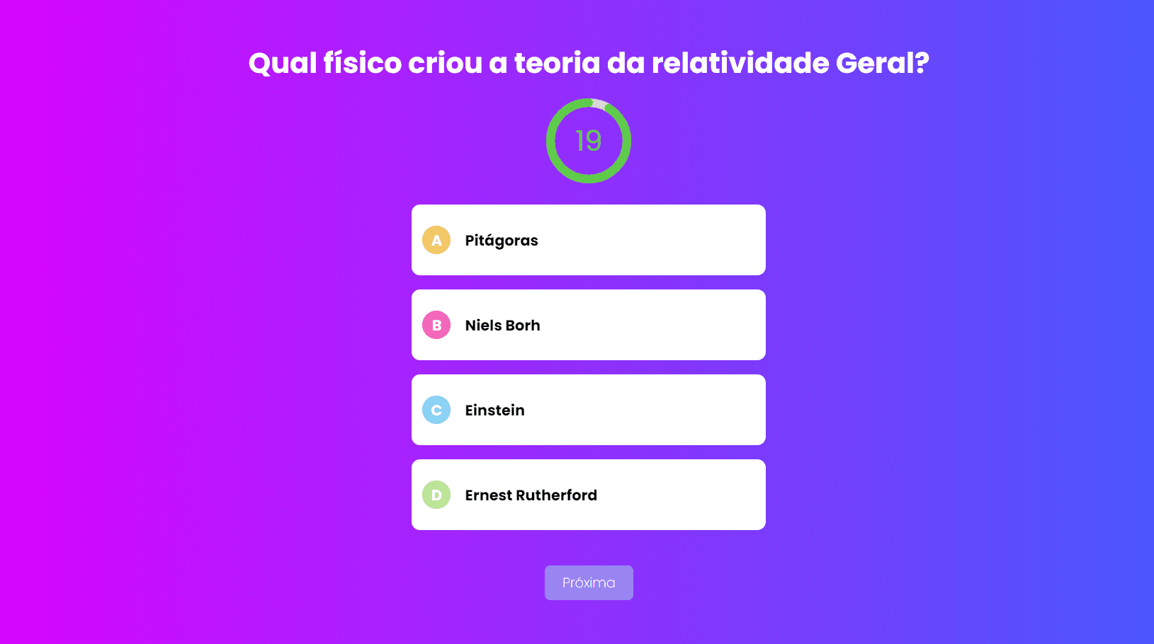 Projeto Quiz